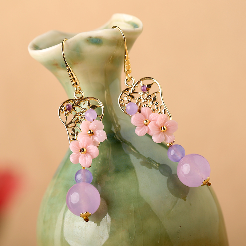 淺夏安然耳環(huán)：民族風(fēng)小清新耳環(huán)首飾