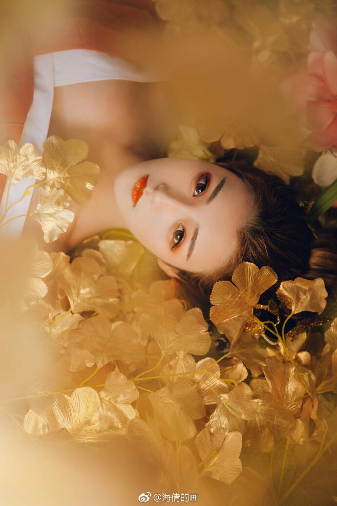 日式和服風(fēng)古裝攝影，好美麗的紅衣小姐姐