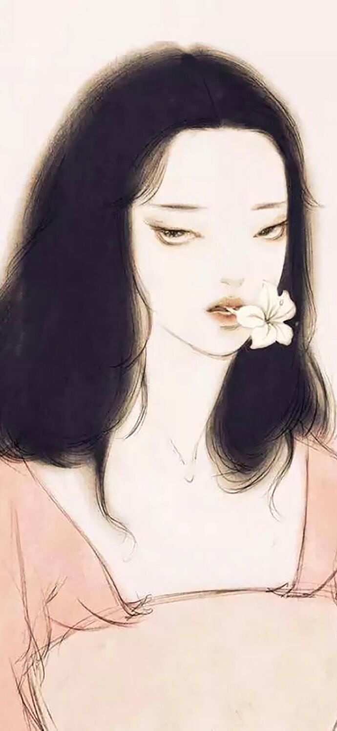 仕女古風(fēng)手機(jī)壁紙插畫，別樣的古風(fēng)女子風(fēng)情