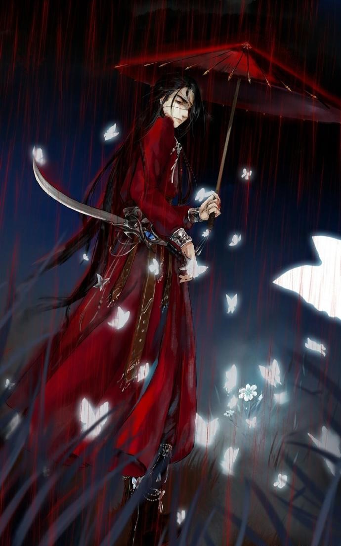 10張古風(fēng)美男子圖集，如此驚艷的紅衣之美