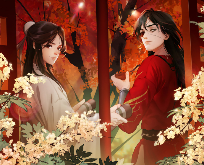 10張古風(fēng)美男子圖集，如此驚艷的紅衣之美