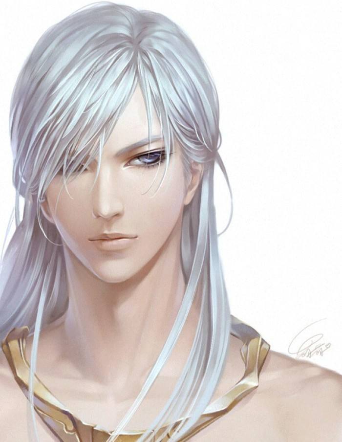 20張白發(fā)古風(fēng)美男圖集，滿頭銀發(fā)真的好迷人