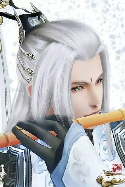 20張白發(fā)古風(fēng)美男圖集，滿頭銀發(fā)真的好迷人