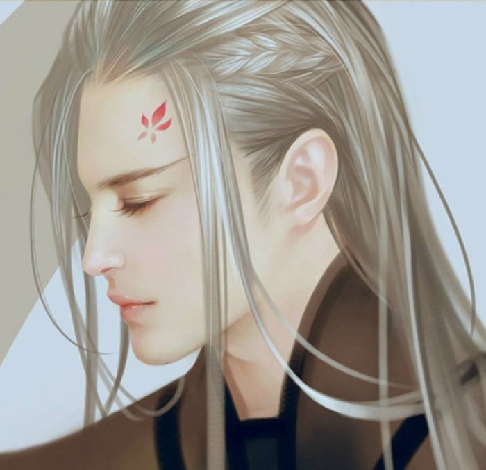 20張白發(fā)古風(fēng)美男圖集，滿頭銀發(fā)真的好迷人