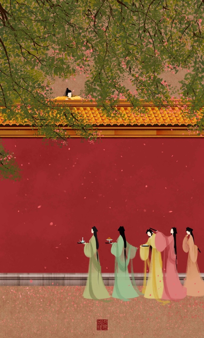 高清無臉古風(fēng)插畫欣賞，令人遐想的手繪插畫圖