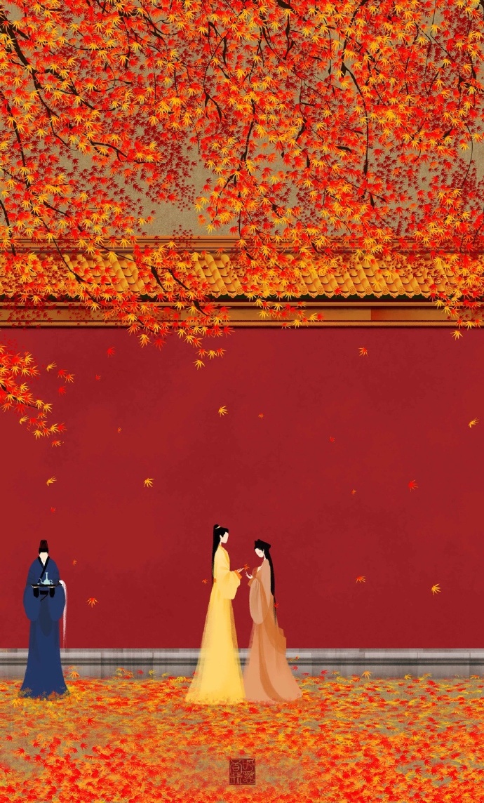 高清無臉古風(fēng)插畫欣賞，令人遐想的手繪插畫圖