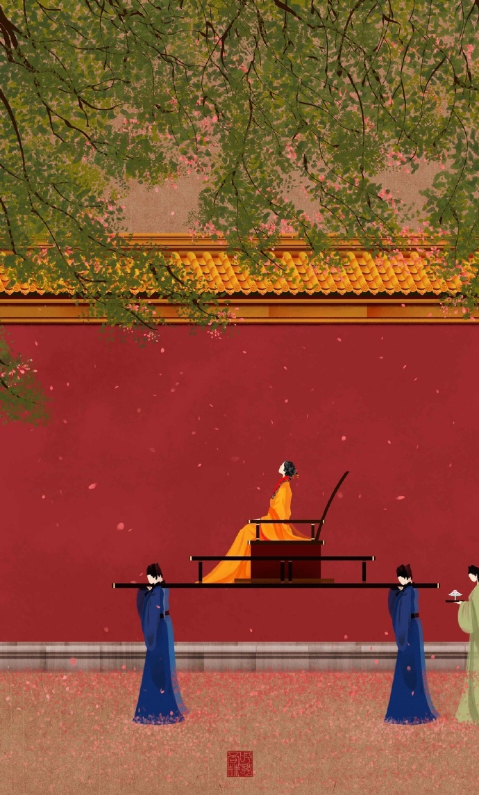 高清無臉古風(fēng)插畫欣賞，令人遐想的手繪插畫圖