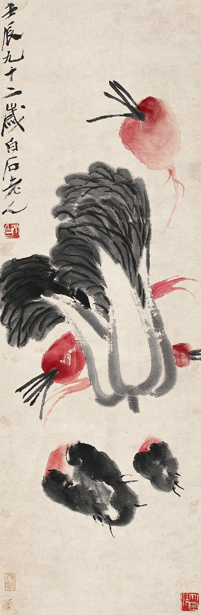 齊白石作品集合（90張），齊白石國畫作品欣賞