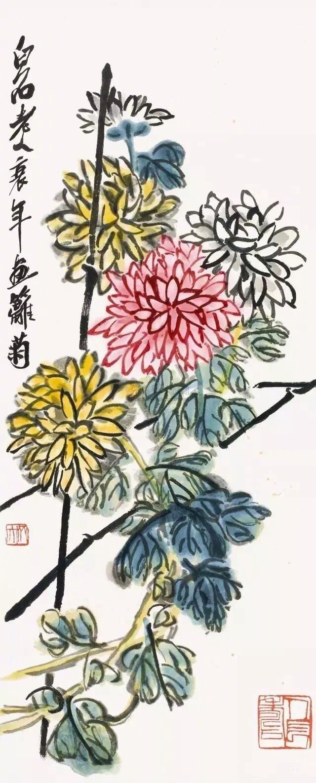 齊白石作品集合（90張），齊白石國畫作品欣賞