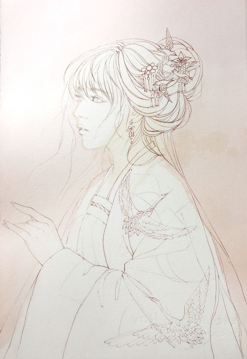 教你畫好古風(fēng)女子，超詳細(xì)古風(fēng)女子上色步驟圖