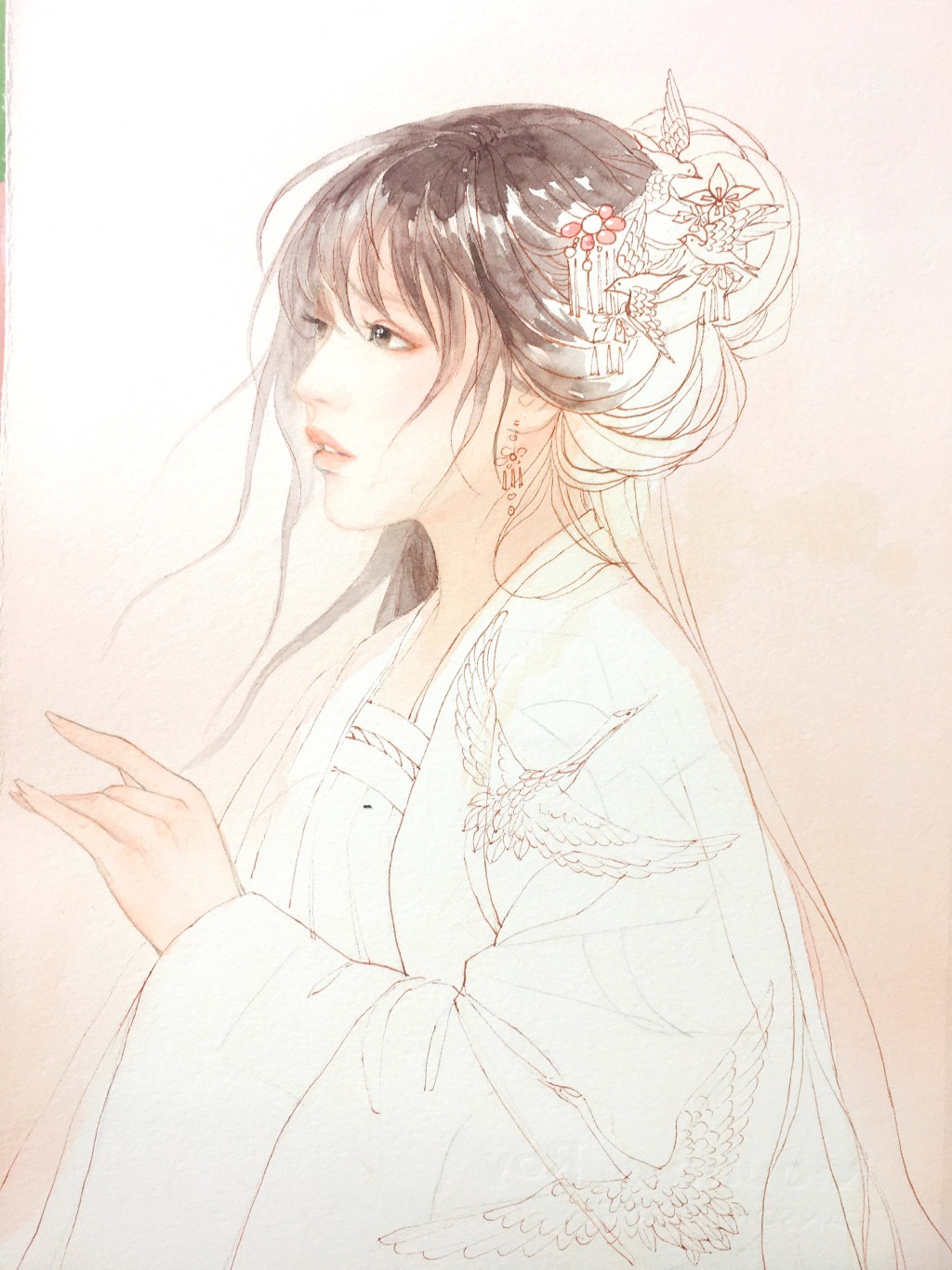 教你畫好古風(fēng)女子，超詳細(xì)古風(fēng)女子上色步驟圖