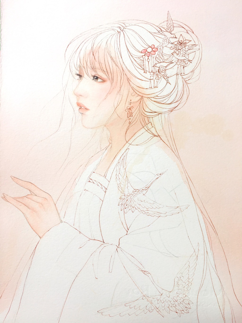 教你畫好古風(fēng)女子，超詳細(xì)古風(fēng)女子上色步驟圖