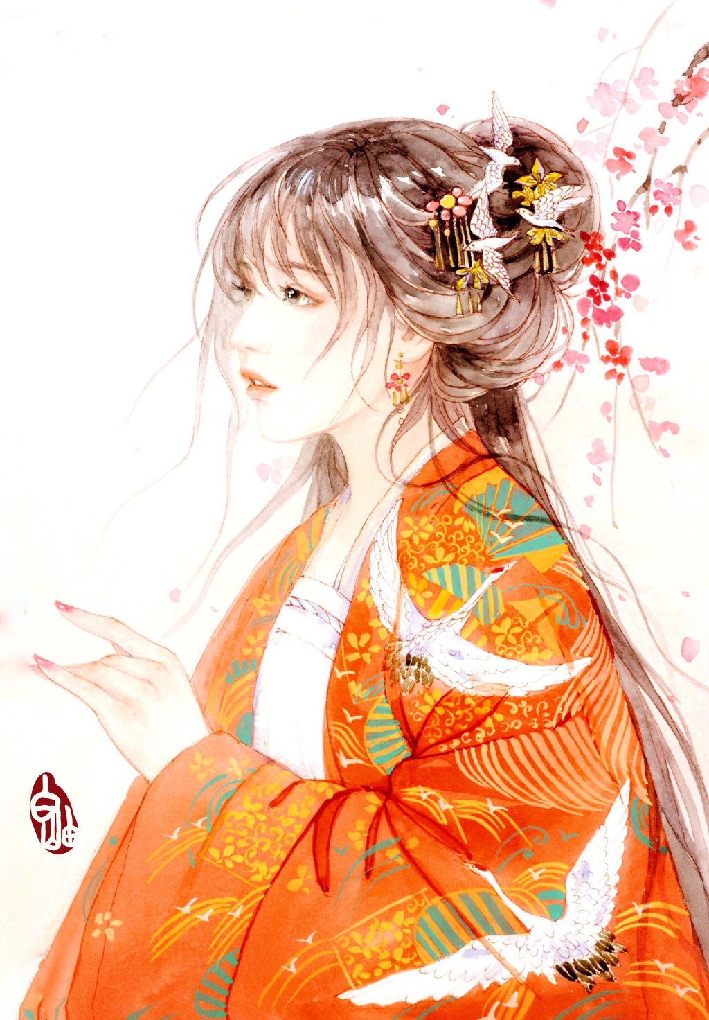 教你畫好古風(fēng)女子，超詳細(xì)古風(fēng)女子上色步驟圖