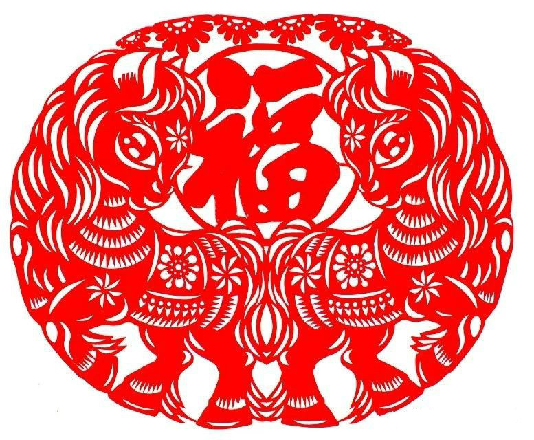 活潑可愛的小馬駒剪紙圖集(25張)，孫立峰作品