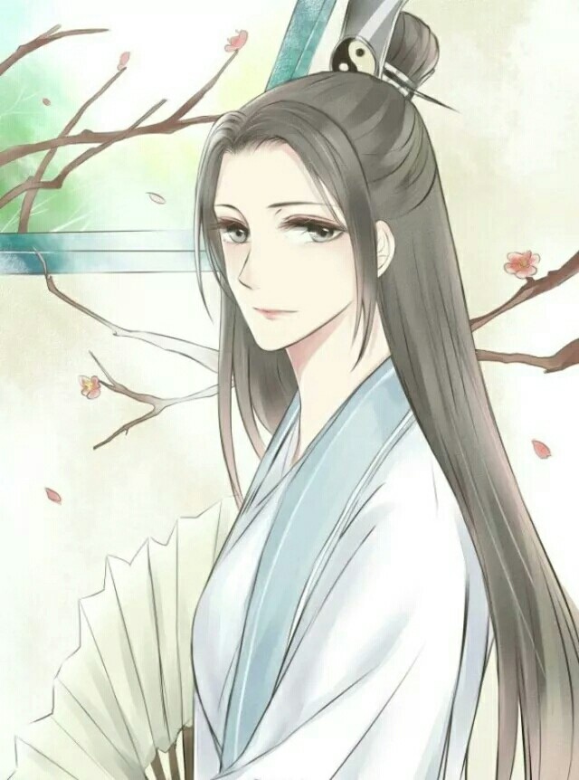 一組帥氣小哥哥古風(fēng)圖片，手持折扇男生古風(fēng)圖