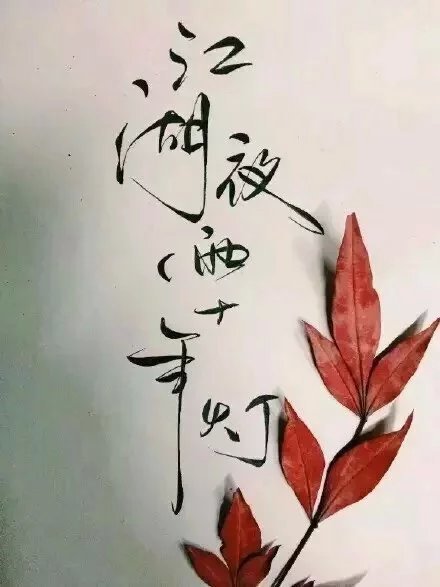 別致新穎的書法字體，美的很有意境！