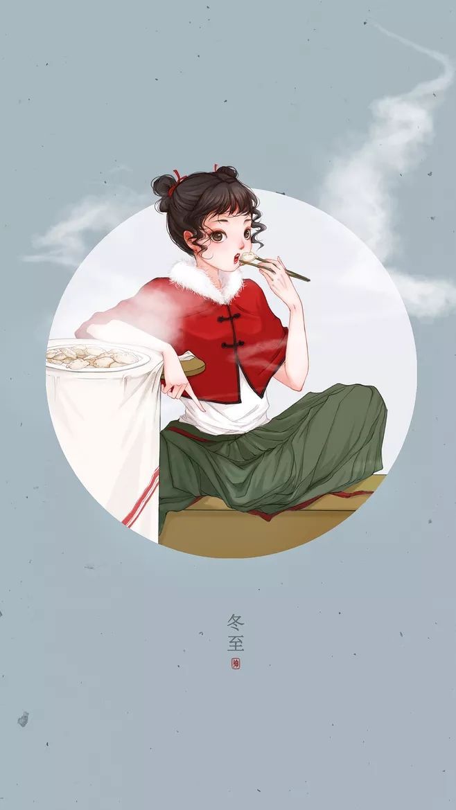 二十四節(jié)氣美人圖，唯美古風手機壁紙圖集