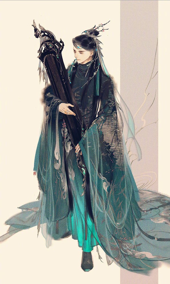 手繪劍三游戲人物成男圖片，超帥美男古風(fēng)圖集