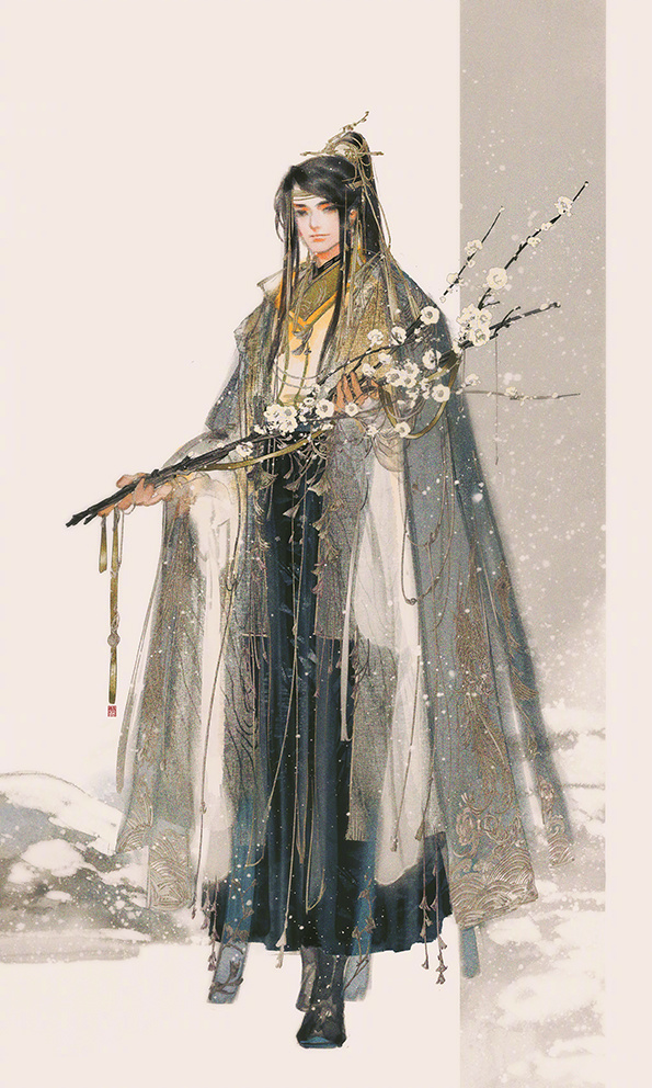 手繪劍三游戲人物成男圖片，超帥美男古風(fēng)圖集