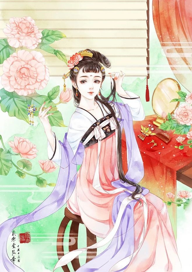 超美古風(fēng)女子圖集(38張)，高清古風(fēng)圖片欣賞