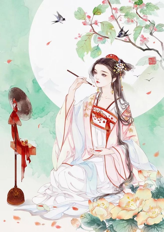 超美古風(fēng)女子圖集(38張)，高清古風(fēng)圖片欣賞