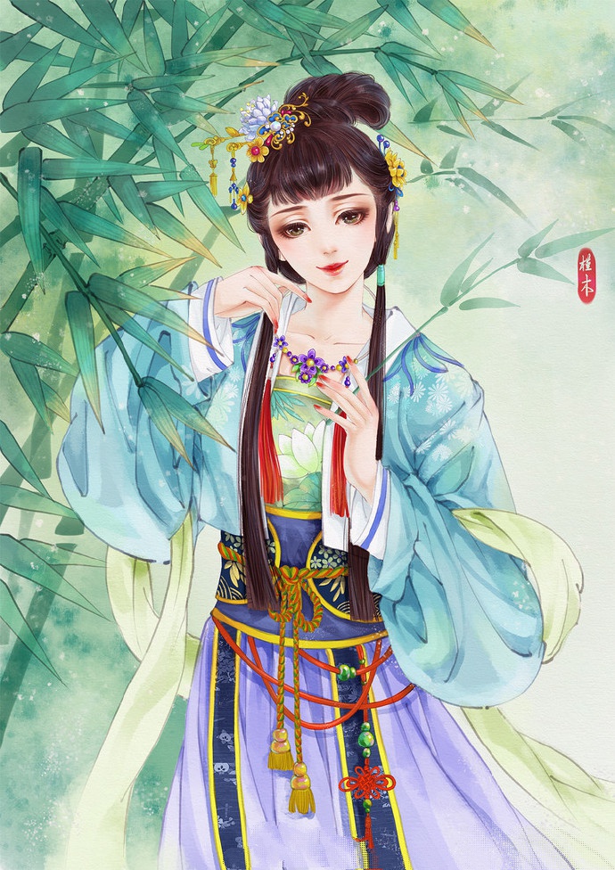 超美古風(fēng)女子圖集(38張)，高清古風(fēng)圖片欣賞