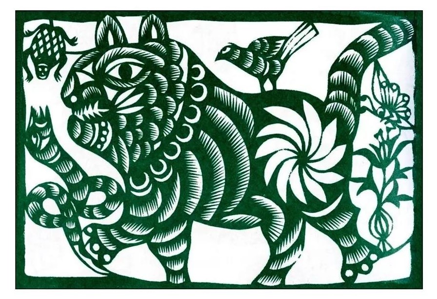 寅——賞“虎”剪紙，23張虎剪紙圖集