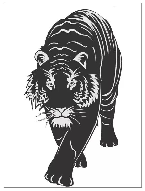 寅——賞“虎”剪紙，23張虎剪紙圖集