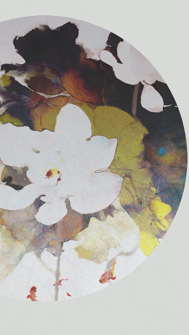 古韻意境之美手機(jī)壁紙，淡雅半圓畫面古風(fēng)圖片