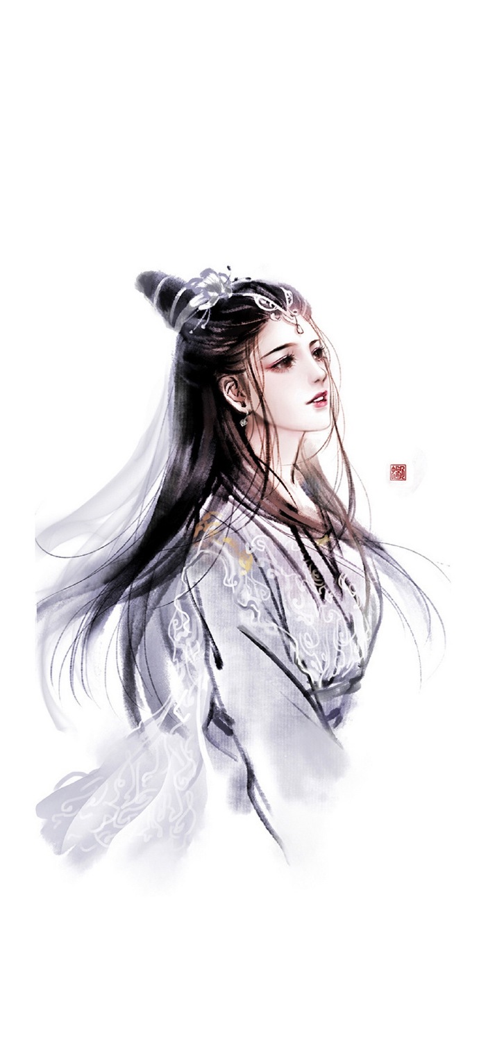 簡約古風(fēng)女子手機(jī)壁紙圖，唯美古風(fēng)女子圖片