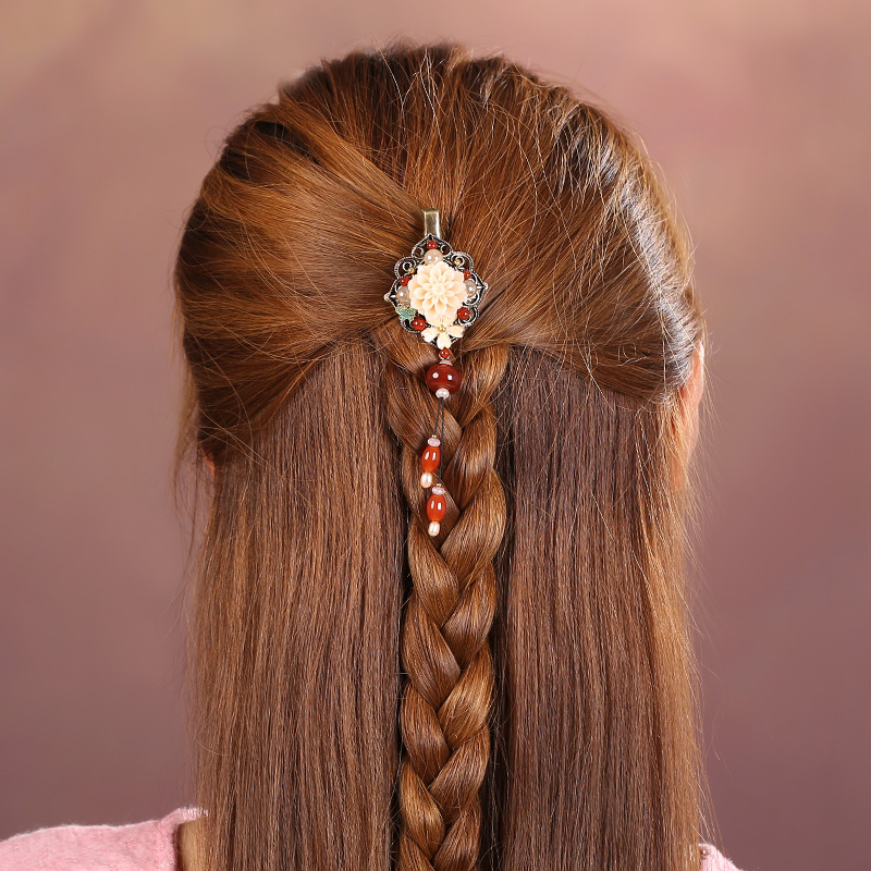 唯美精致古風(fēng)頭飾，樹脂花開的美！