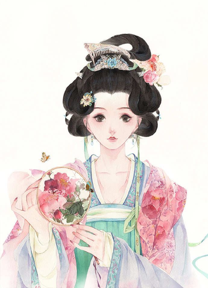 超可愛古風(fēng)女子圖集，唯美萌妹子古風(fēng)圖片