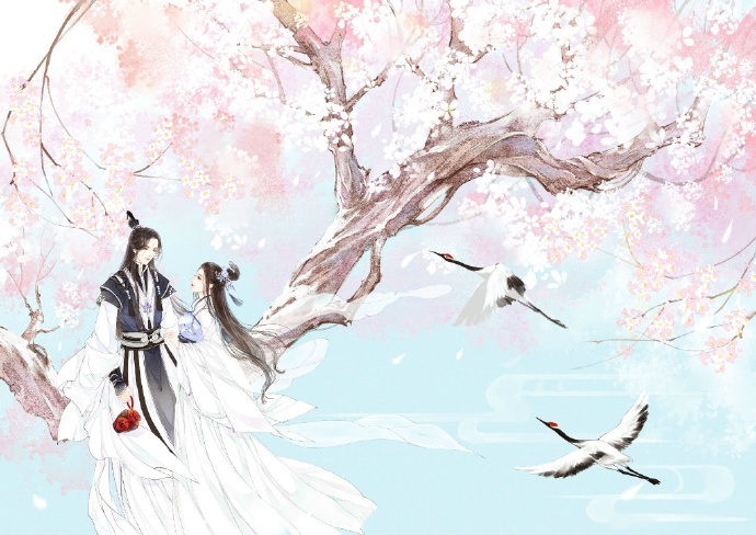 超甜的古風(fēng)情侶圖集，清新唯美古風(fēng)圖片（19張）