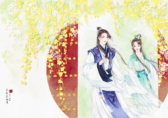 超甜的古風(fēng)情侶圖集，清新唯美古風(fēng)圖片（19張）