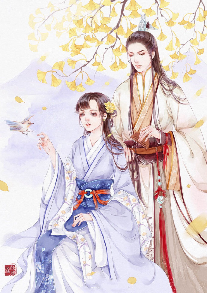 超甜的古風(fēng)情侶圖集，清新唯美古風(fēng)圖片（19張）