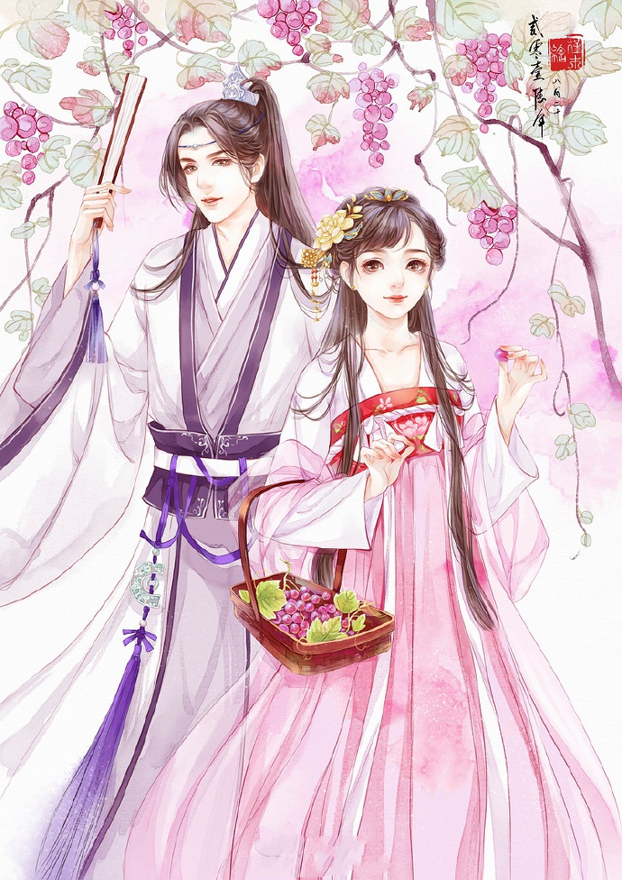 超甜的古風(fēng)情侶圖集，清新唯美古風(fēng)圖片（19張）