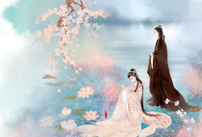 高清古風(fēng)情侶圖集(52張)，超恩愛甜蜜的古風(fēng)圖片