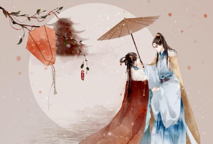 高清古風(fēng)情侶圖集(52張)，超恩愛甜蜜的古風(fēng)圖片