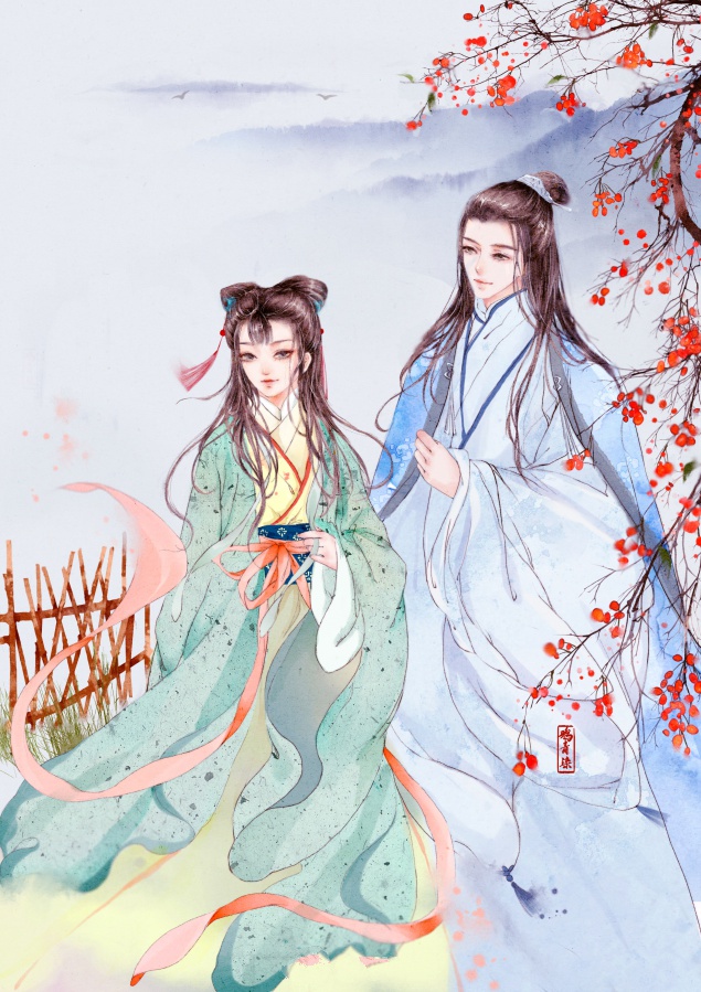 高清古風(fēng)情侶圖集(52張)，超恩愛甜蜜的古風(fēng)圖片