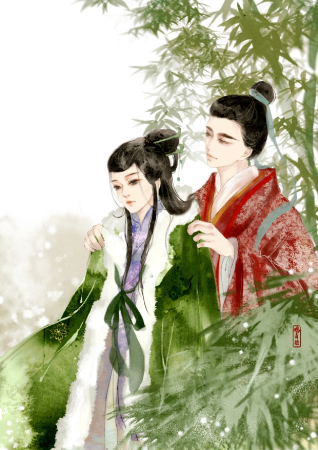 高清古風(fēng)情侶圖集(52張)，超恩愛甜蜜的古風(fēng)圖片