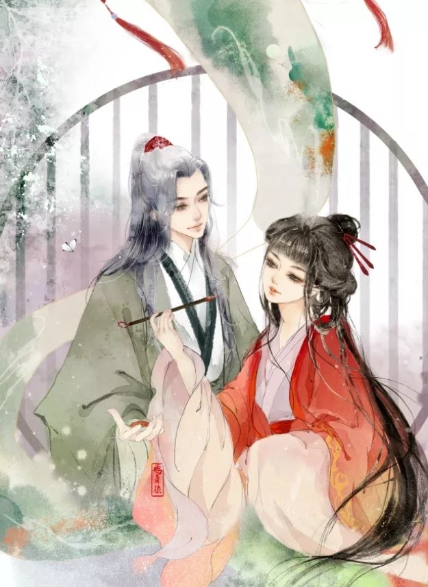 高清古風(fēng)情侶圖集(52張)，超恩愛甜蜜的古風(fēng)圖片