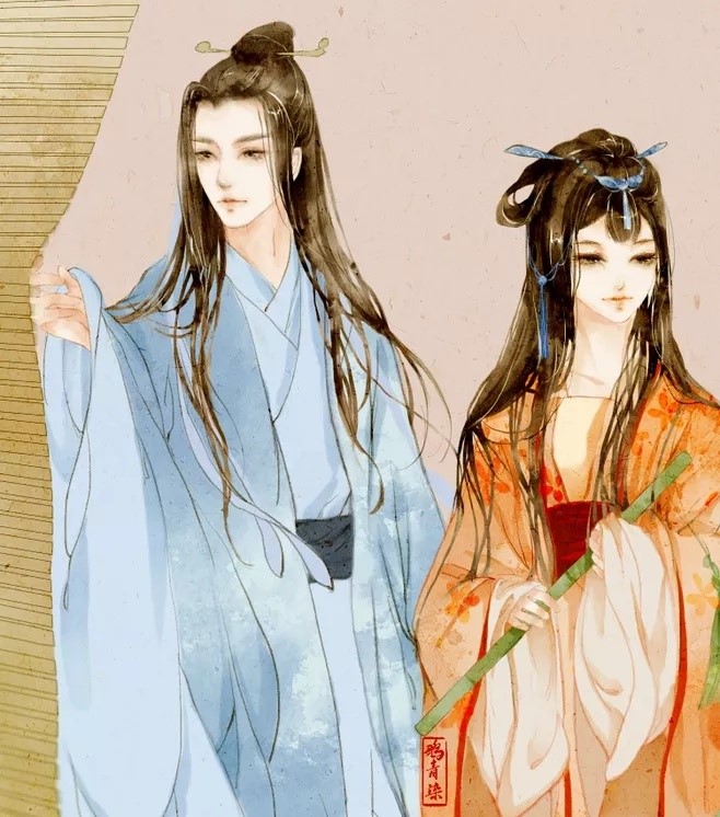 高清古風(fēng)情侶圖集(52張)，超恩愛甜蜜的古風(fēng)圖片