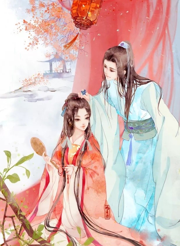 高清古風(fēng)情侶圖集(52張)，超恩愛甜蜜的古風(fēng)圖片