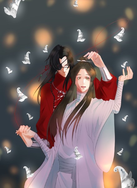 《天官賜福》古風(fēng)圖集(23張），花城好帥呀！
