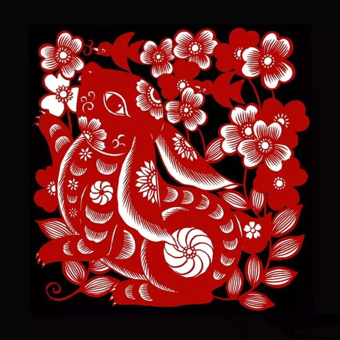 紅與黑的剪紙藝術(shù)，曹文峰十二生肖剪紙作品