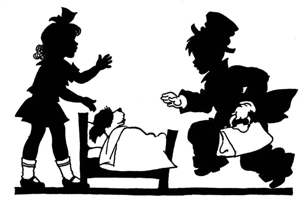 黑白童趣剪紙(26張)，西方剪影作品欣賞