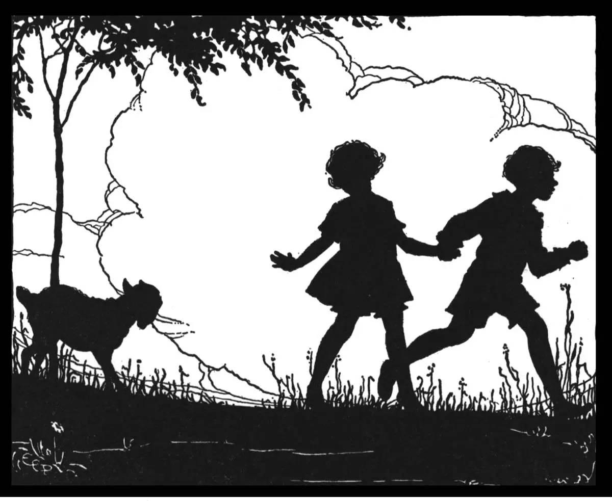 黑白童趣剪紙(26張)，西方剪影作品欣賞