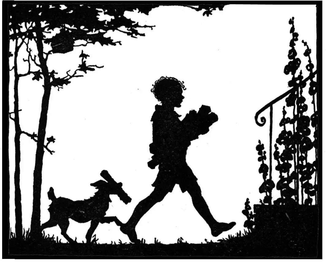 黑白童趣剪紙(26張)，西方剪影作品欣賞