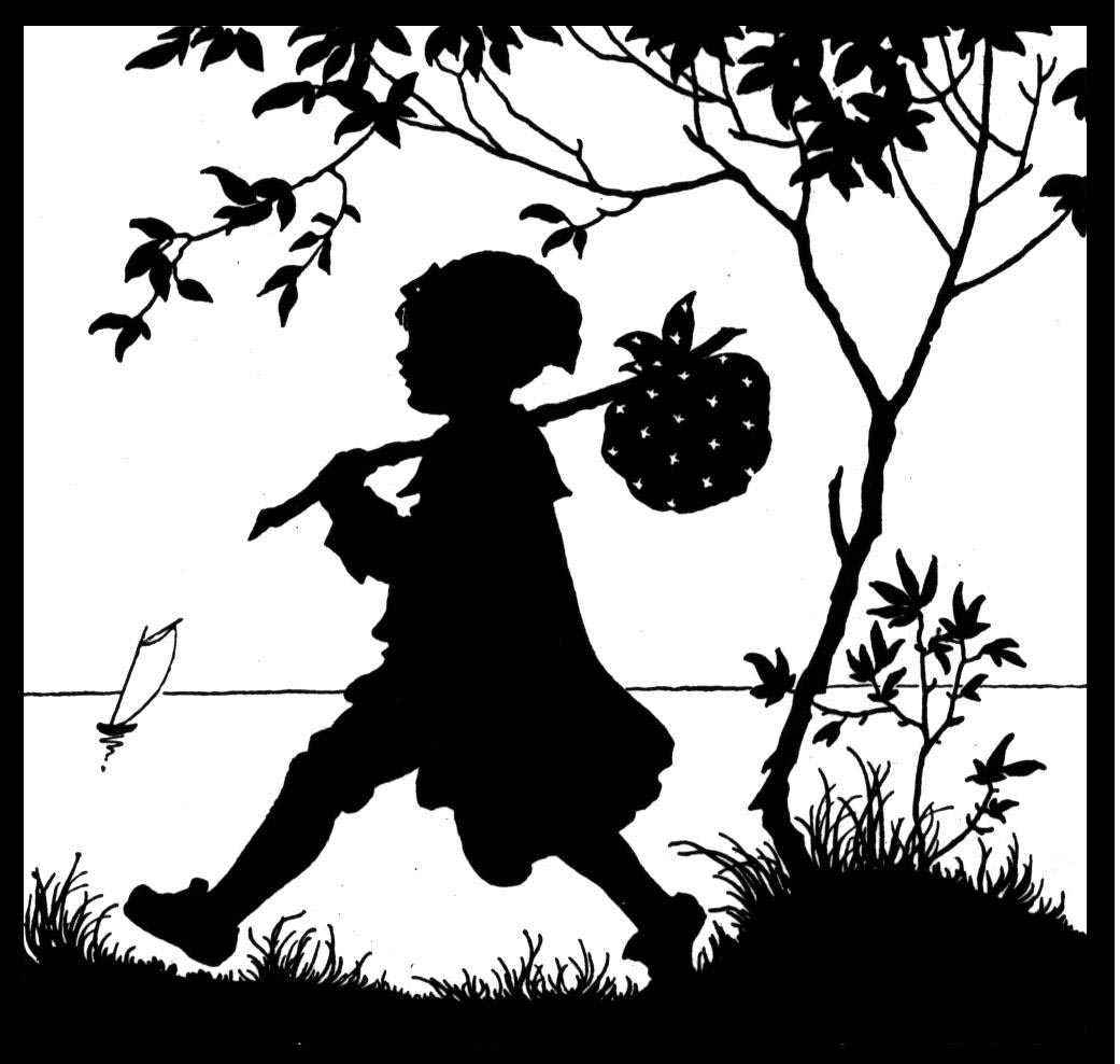 黑白童趣剪紙(26張)，西方剪影作品欣賞