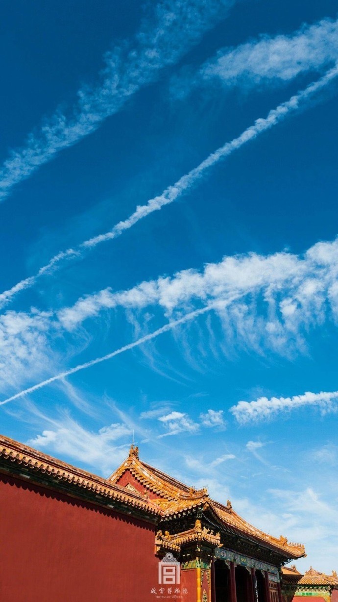 超美故宮古建筑圖片，紫禁之巔白云無(wú)盡